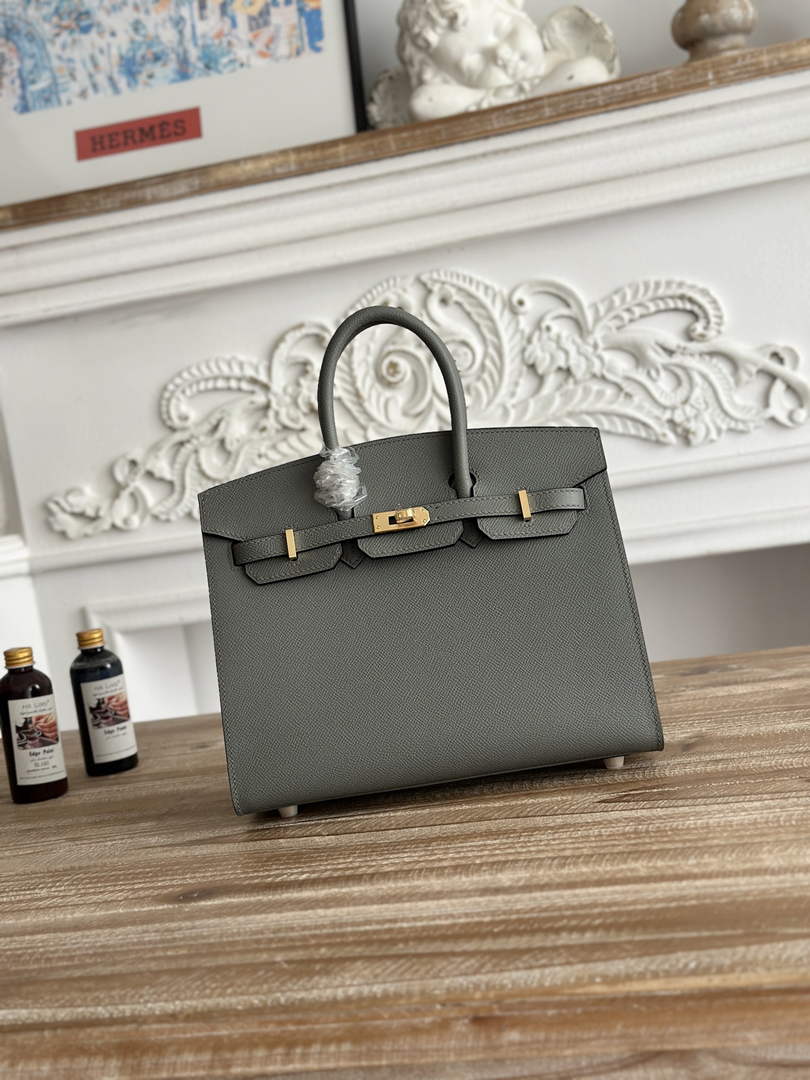Hermès Birkin 25 Bag Dark Gray Epsom Leather H625648