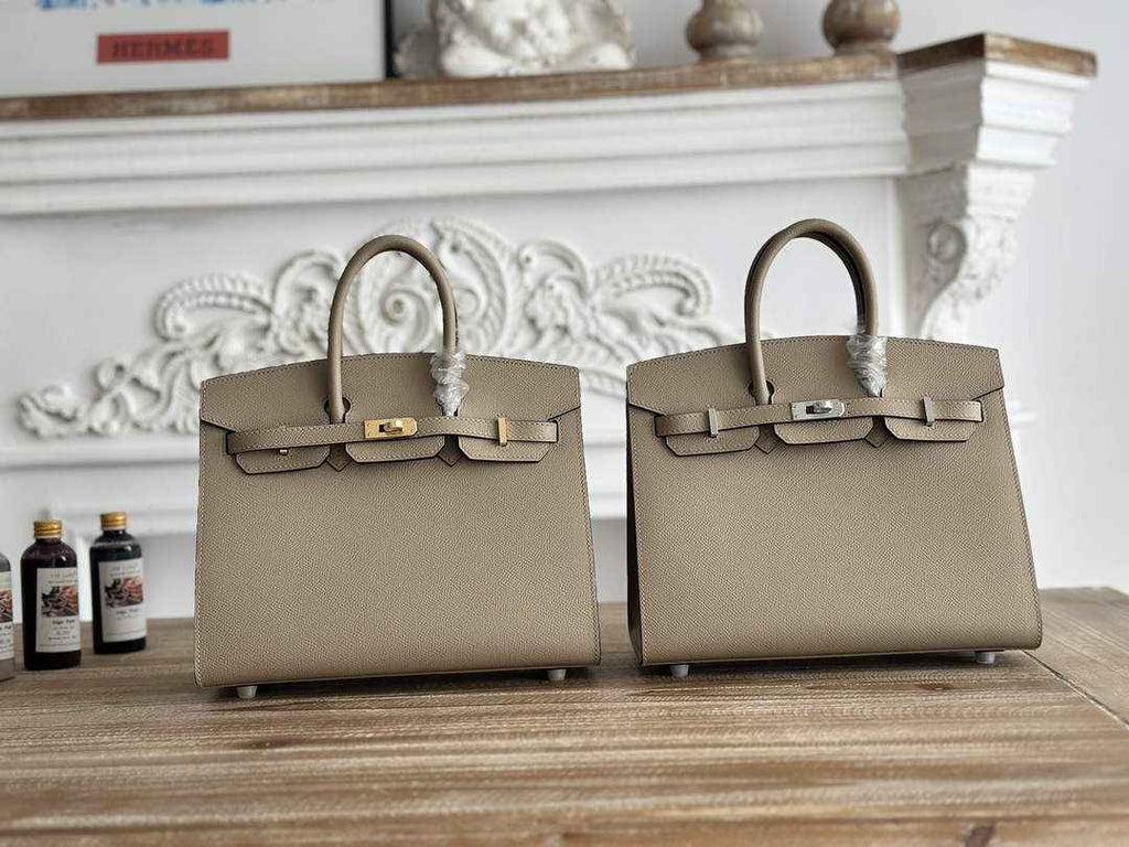Hermès Birkin 25 Bag Light Gray Epsom Leather H625650