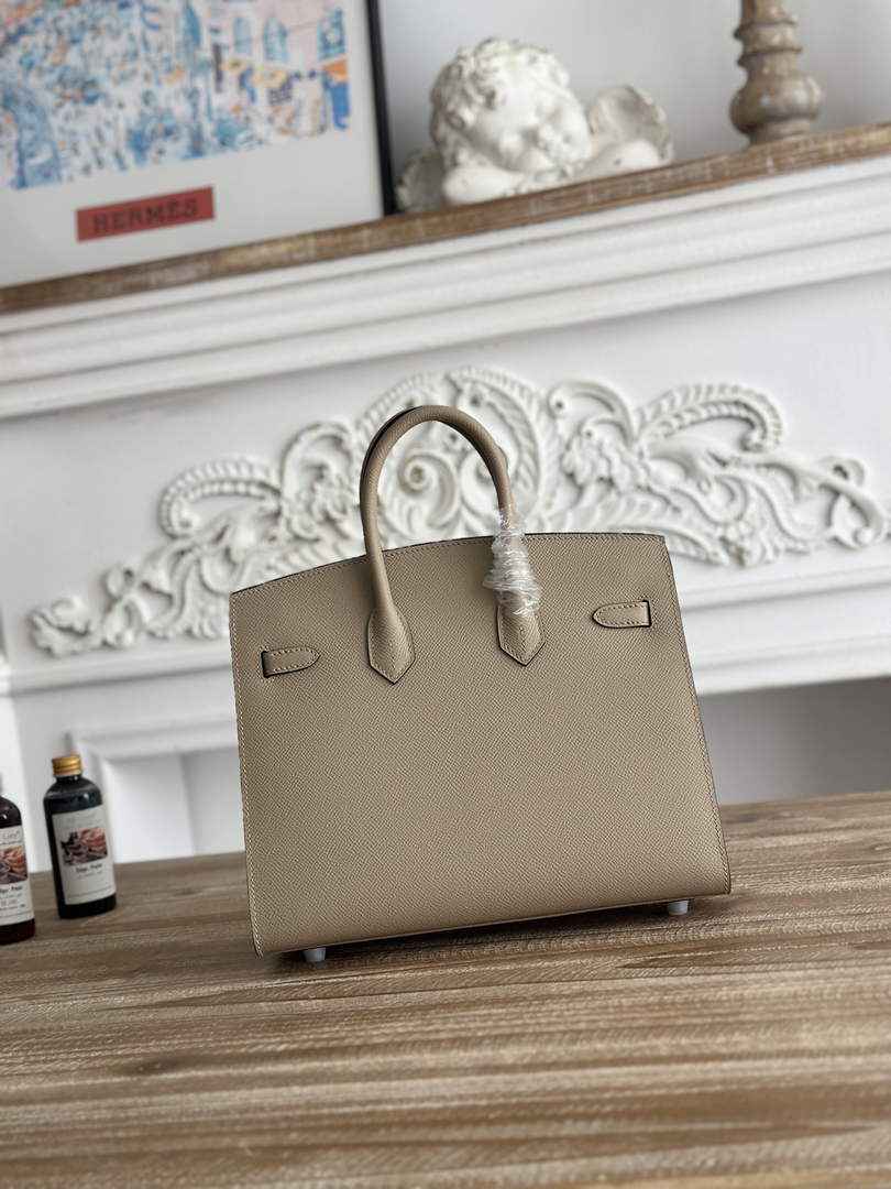 Hermès Birkin 25 Bag Light Gray Epsom Leather H625650
