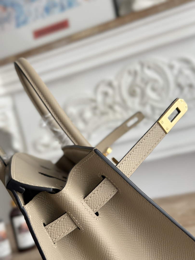 Hermès Birkin 25 Bag Light Gray Epsom Leather H625650