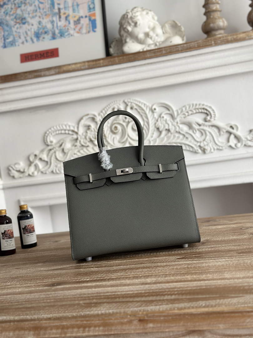 Hermès Birkin 25 Bag Dark Gray Epsom Leather H625652
