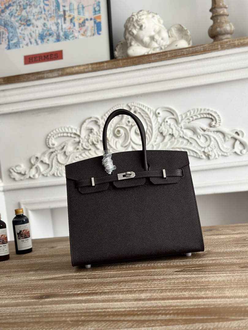 Hermès Birkin 25 Bag Coffee Epsom Leather H625653