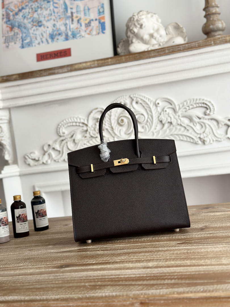 Hermès Birkin 25 Bag Coffee Epsom Leather H625653