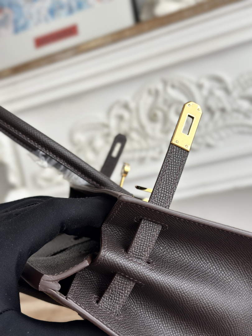 Hermès Birkin 25 Bag Coffee Epsom Leather H625653