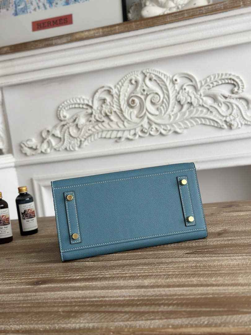 Hermès Birkin 25 Bag Blue Epsom Leather H625654