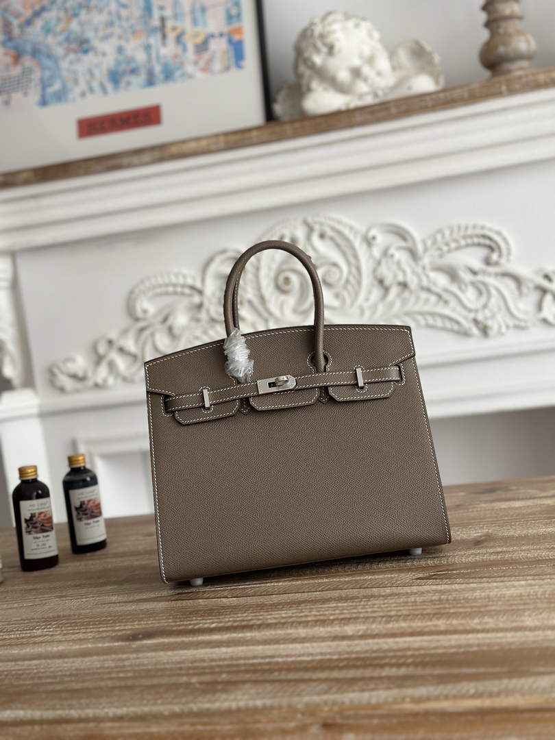 Hermès Birkin 25 Bag Gray Epsom Leather H625655