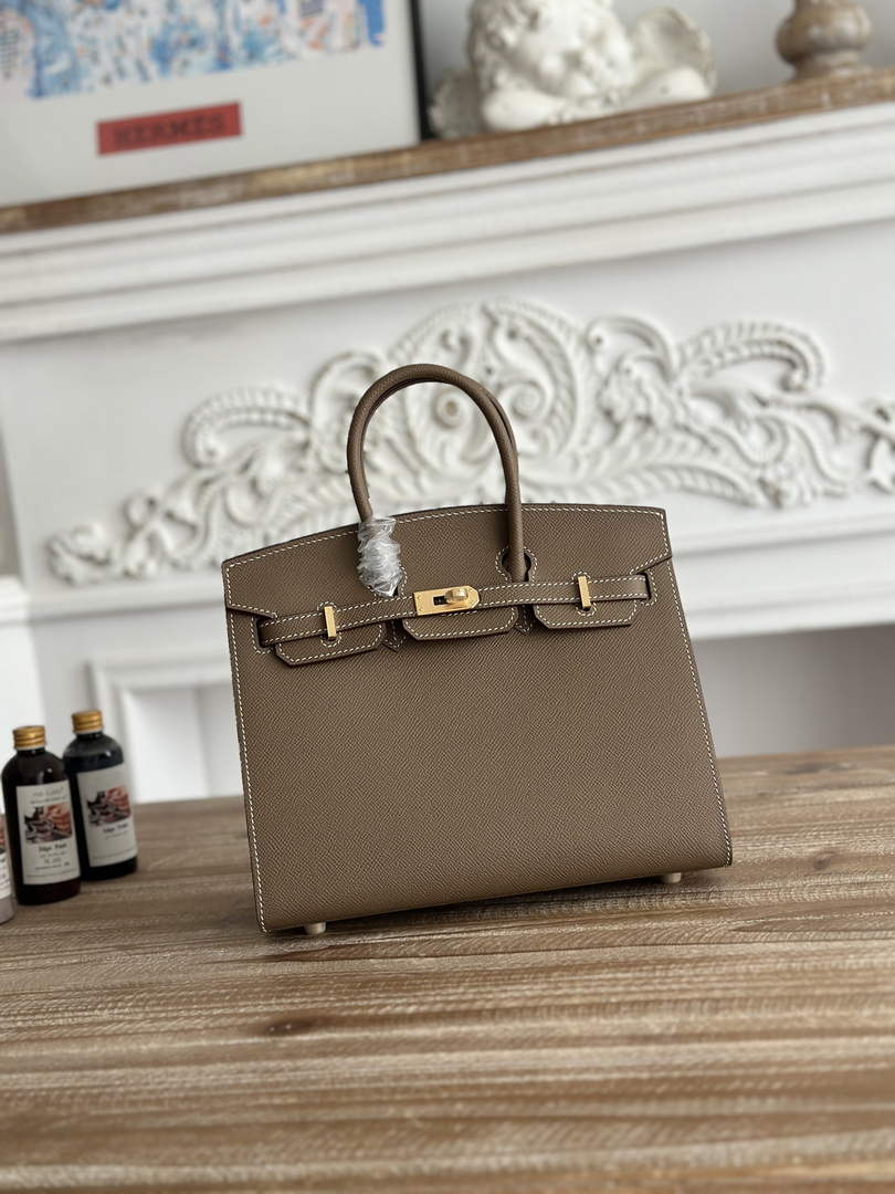 Hermès Birkin 25 Bag Gray Epsom Leather H625655