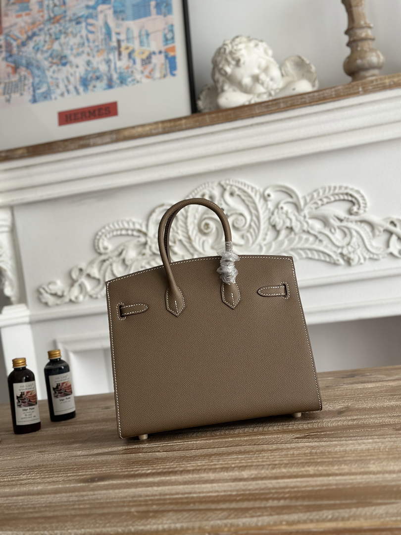 Hermès Birkin 25 Bag Gray Epsom Leather H625655