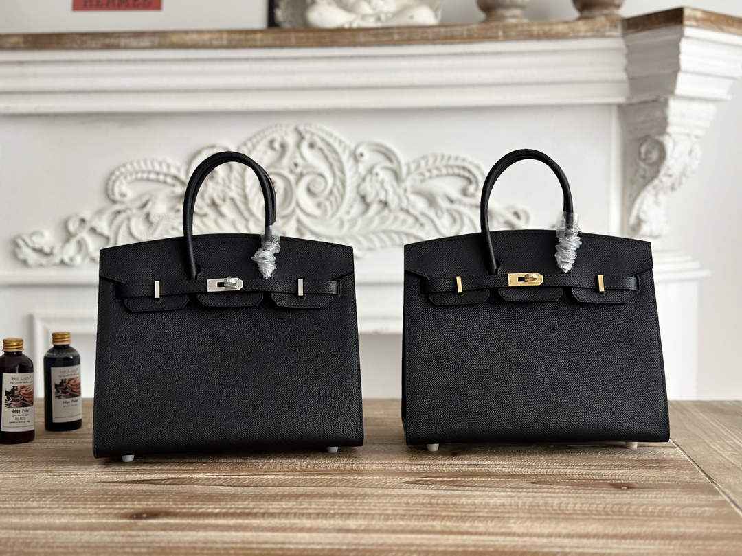 Hermès Birkin 25 Bag Black Epsom Leather H625656