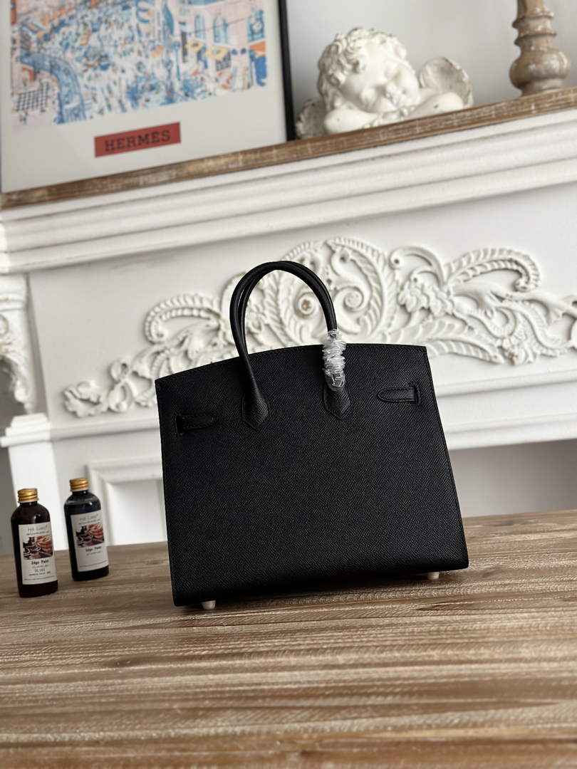 Hermès Birkin 25 Bag Black Epsom Leather H625656