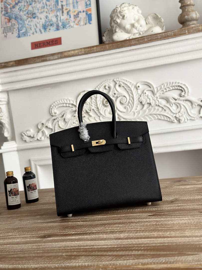 Hermès Birkin 25 Bag Black Epsom Leather H625656