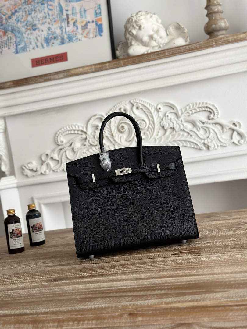 Hermès Birkin 25 Bag Black Epsom Leather H625656