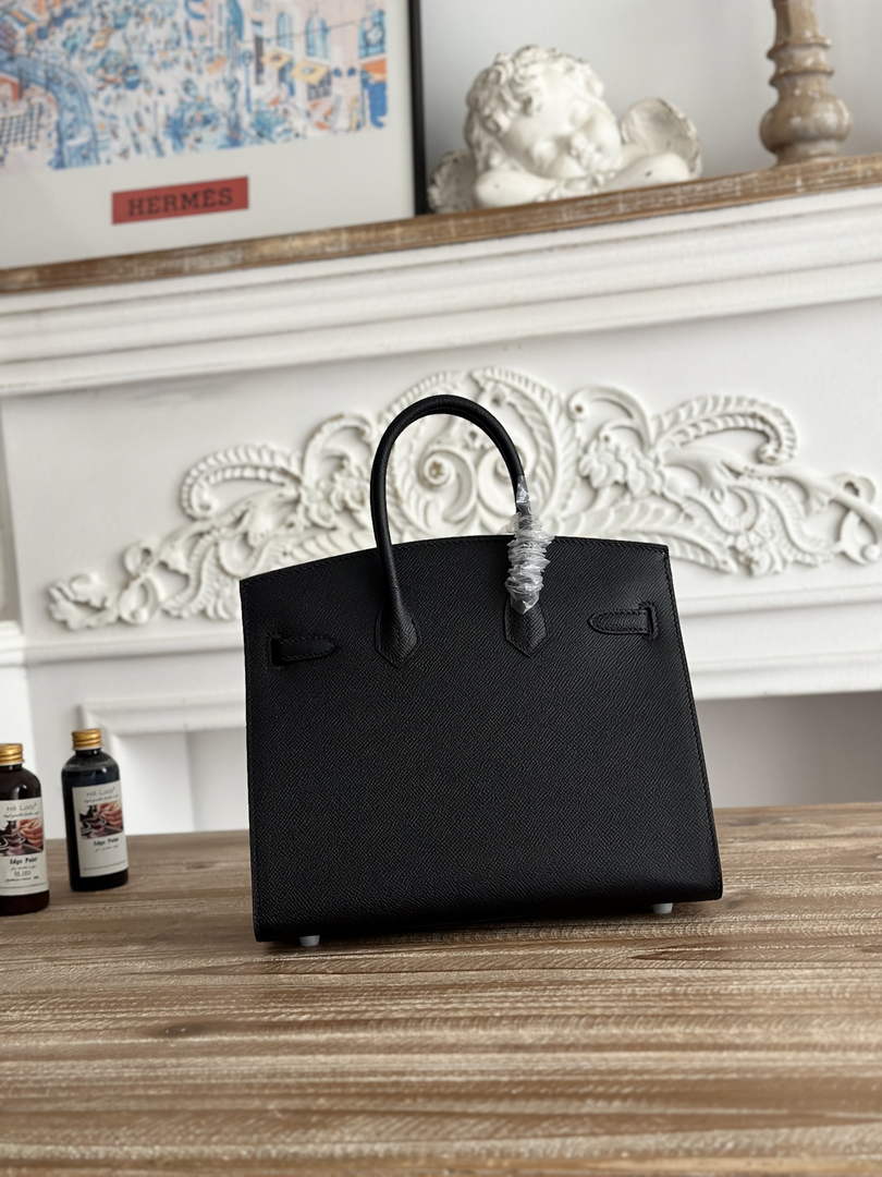 Hermès Birkin 25 Bag Black Epsom Leather H625656