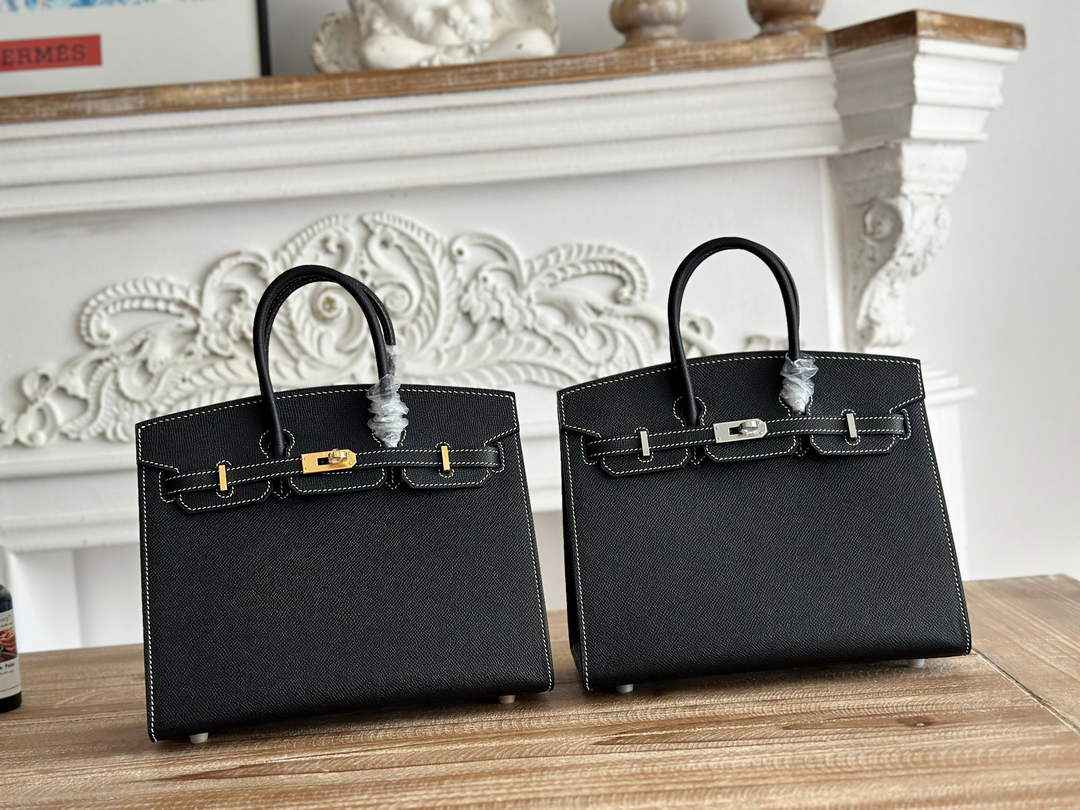 Hermès Birkin 25 Bag Black Epsom Leather