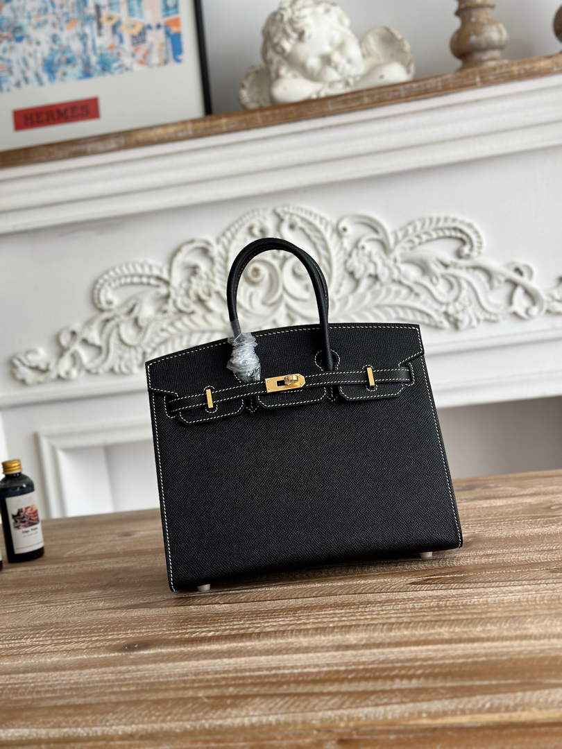 Hermès Birkin 25 Bag Black Epsom Leather