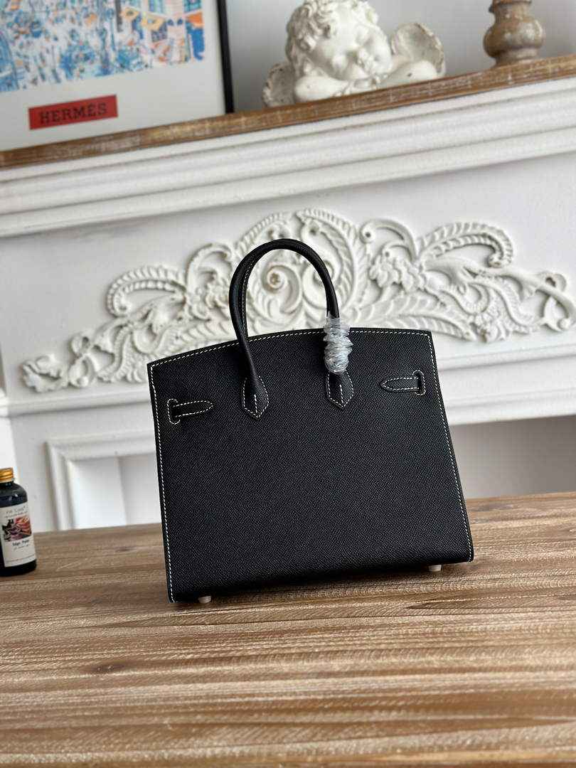 Hermès Birkin 25 Bag Black Epsom Leather