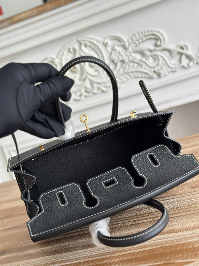 Hermès Birkin 25 Bag Black Epsom Leather