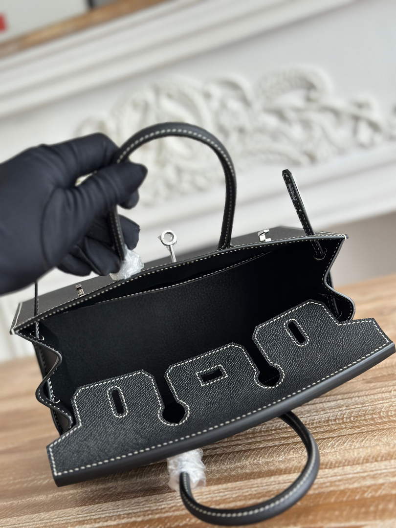 Hermès Birkin 25 Bag Black Epsom Leather