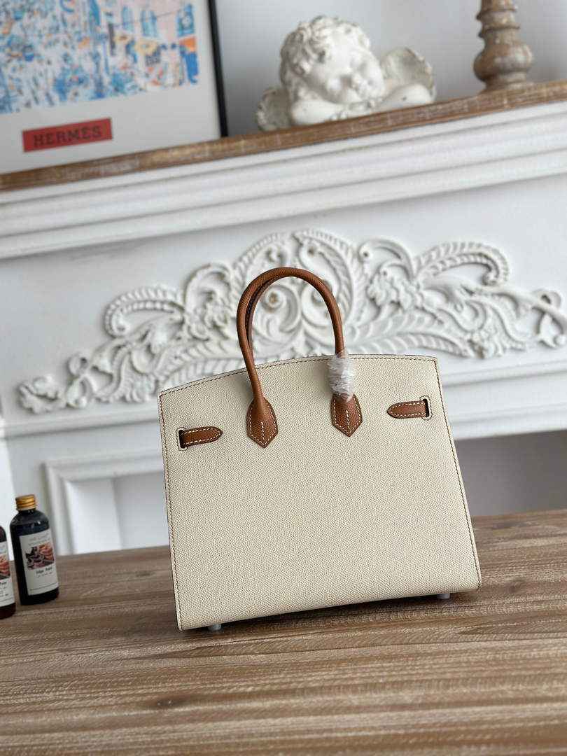 Hermès Birkin 25 Bag Beige Brown Epsom Leather