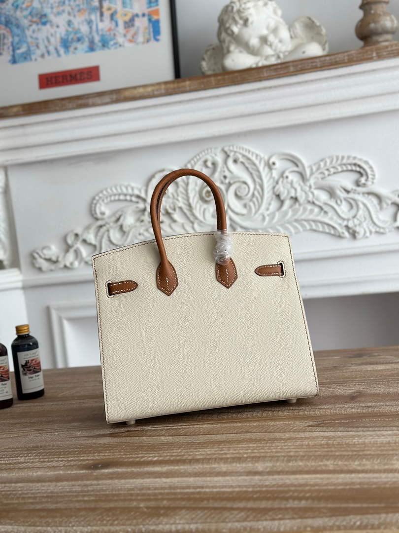 Hermès Birkin 25 Bag Beige Brown Epsom Leather
