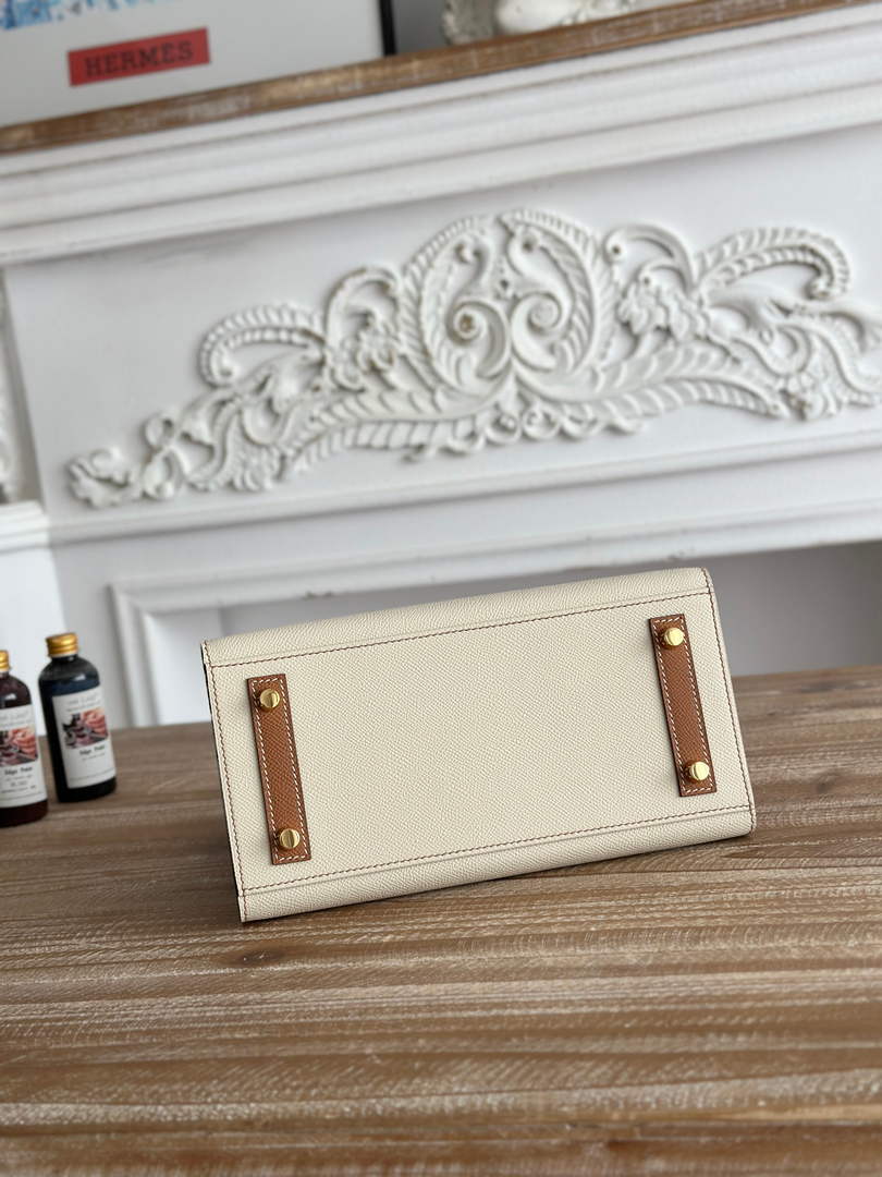 Hermès Birkin 25 Bag Beige Brown Epsom Leather