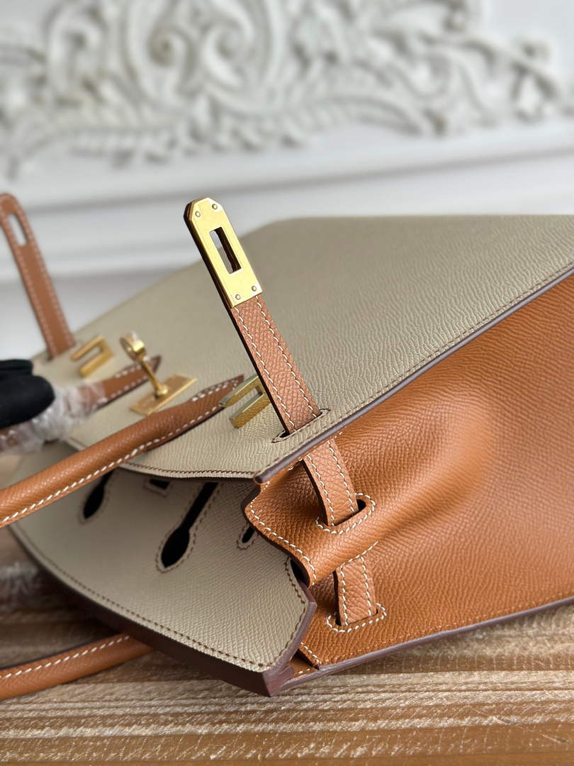 Hermès Birkin 25 Bag Beige Brown Epsom Leather