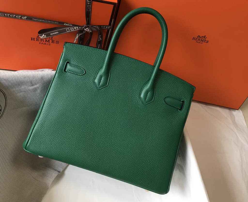 Hermès Birkin 30cm Green Togo Gold Hardware