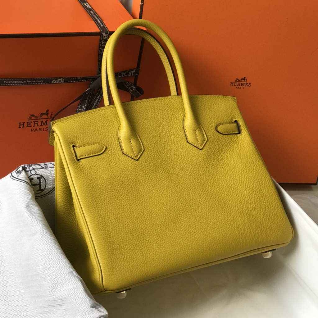 Hermès Birkin 30cm Yellow Togo Gold Hardware