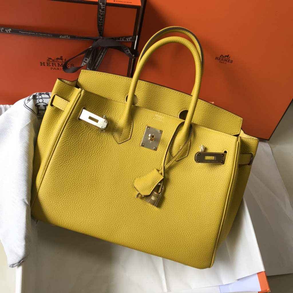 Hermès Birkin 30cm Yellow Togo Gold Hardware