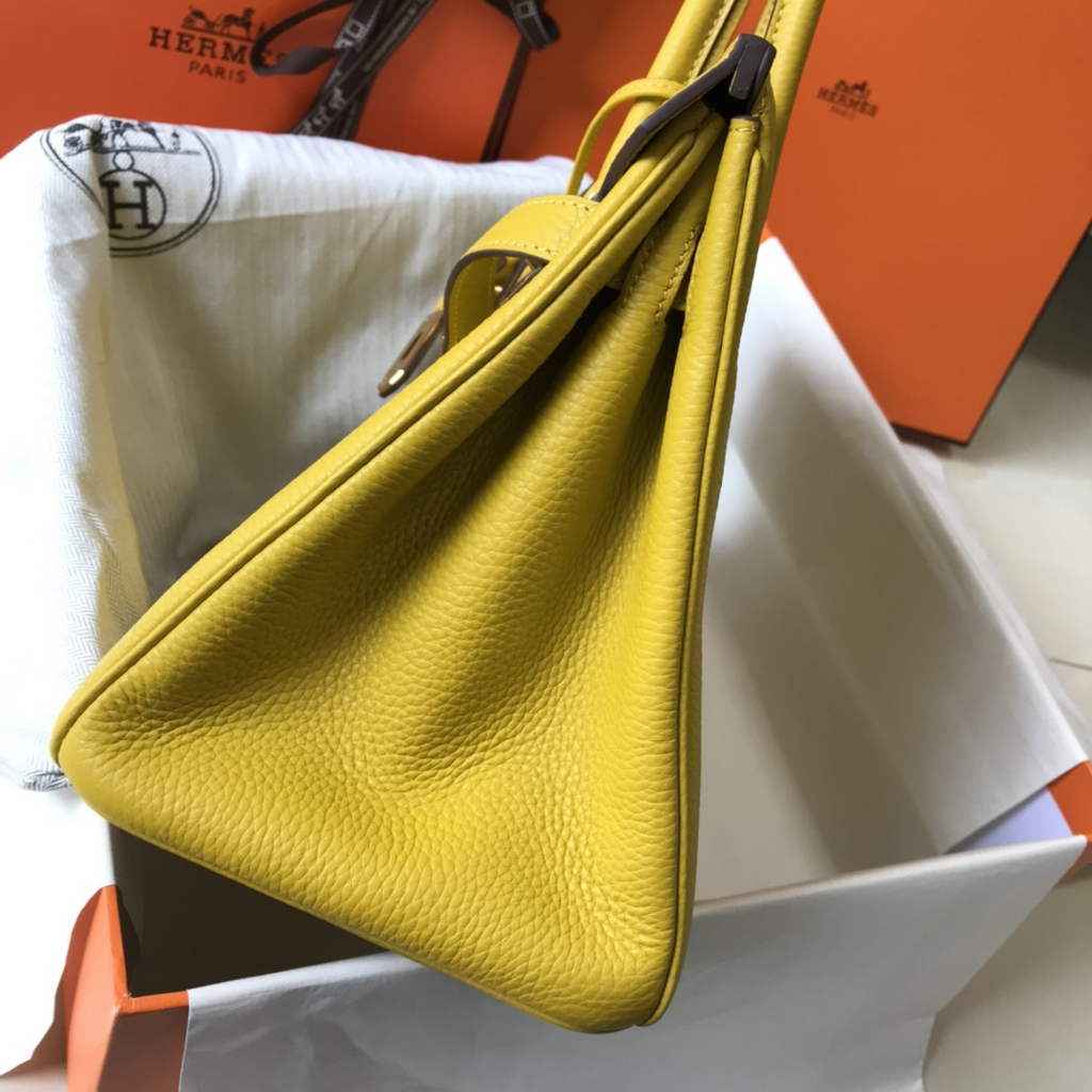 Hermès Birkin 30cm Yellow Togo Gold Hardware