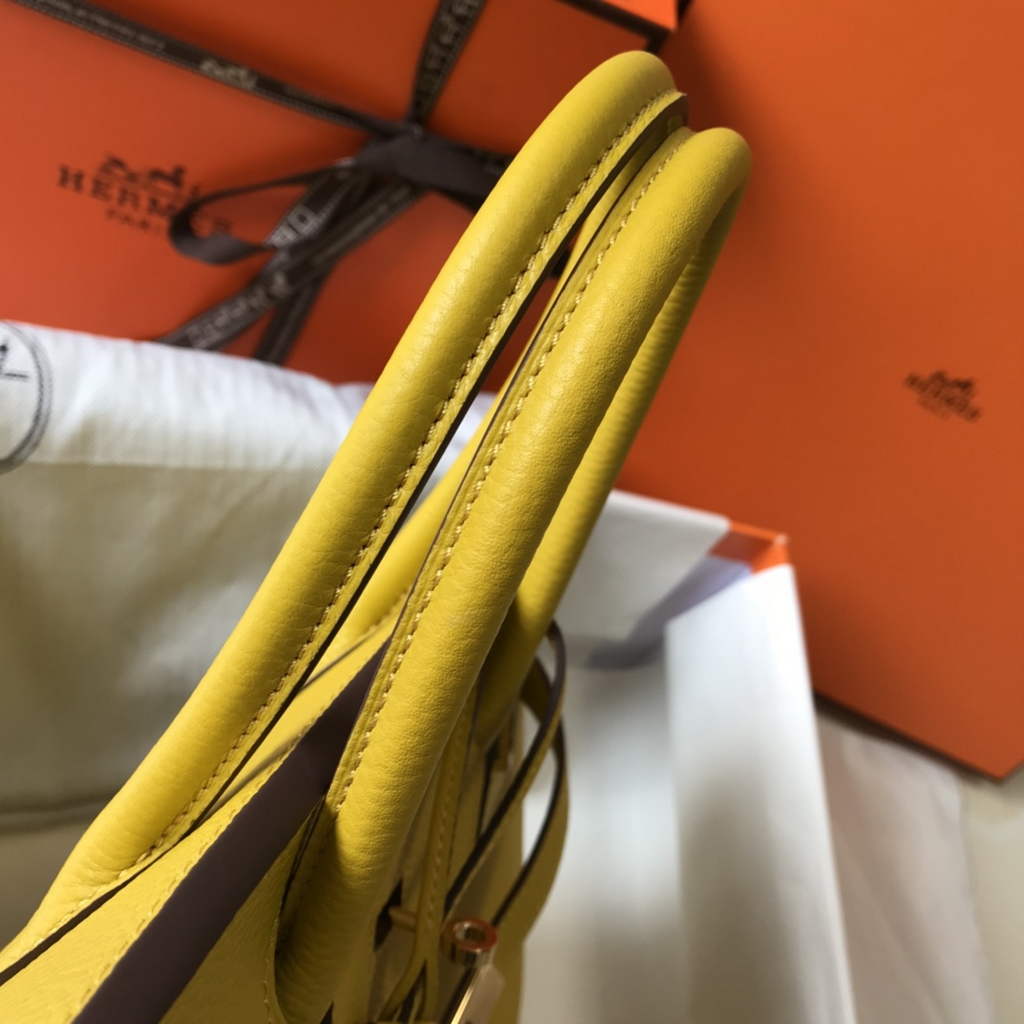 Hermès Birkin 30cm Yellow Togo Gold Hardware