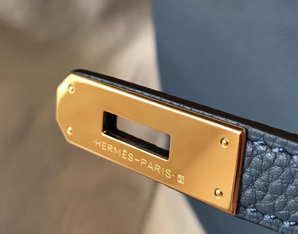 Hermès Birkin 30cm Navy Blue Togo Gold Hardware