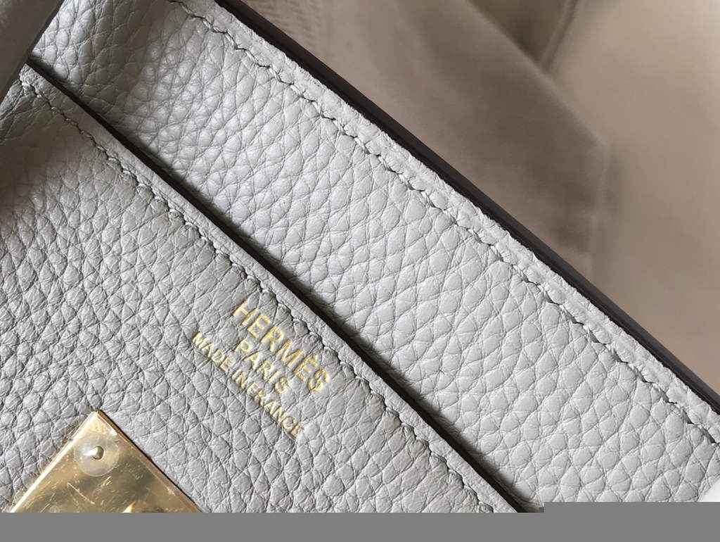Hermès Birkin 30cm Light gray Togo Gold Hardware