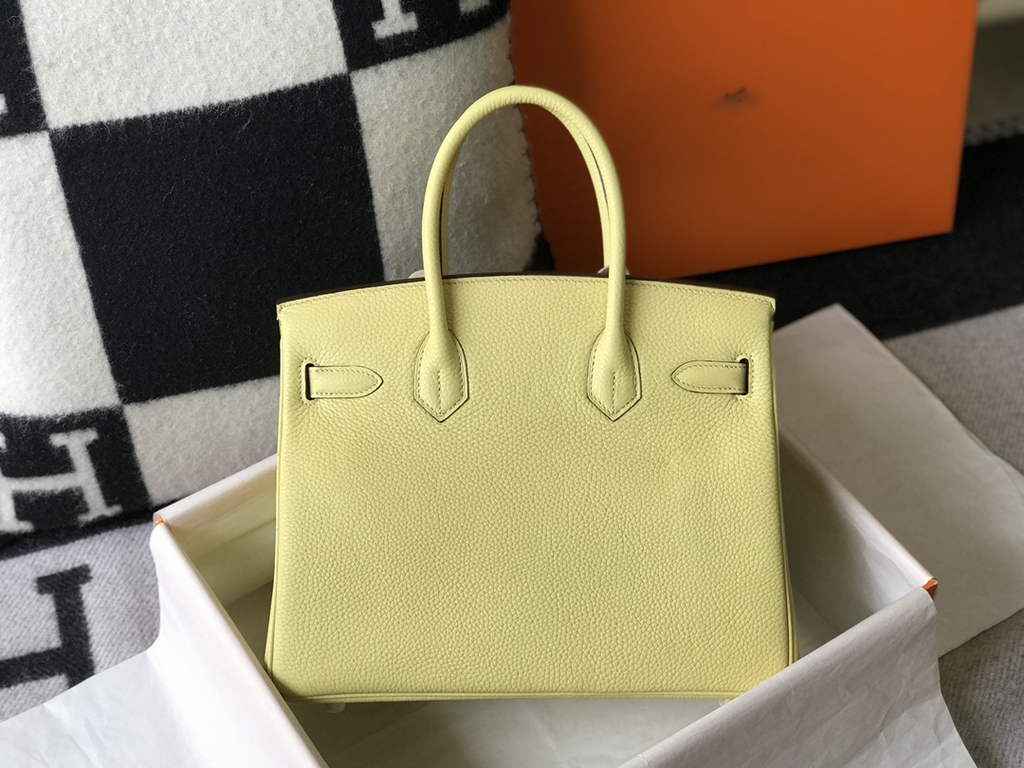 Hermès Birkin 30cm lemon yellow Togo Gold Hardware