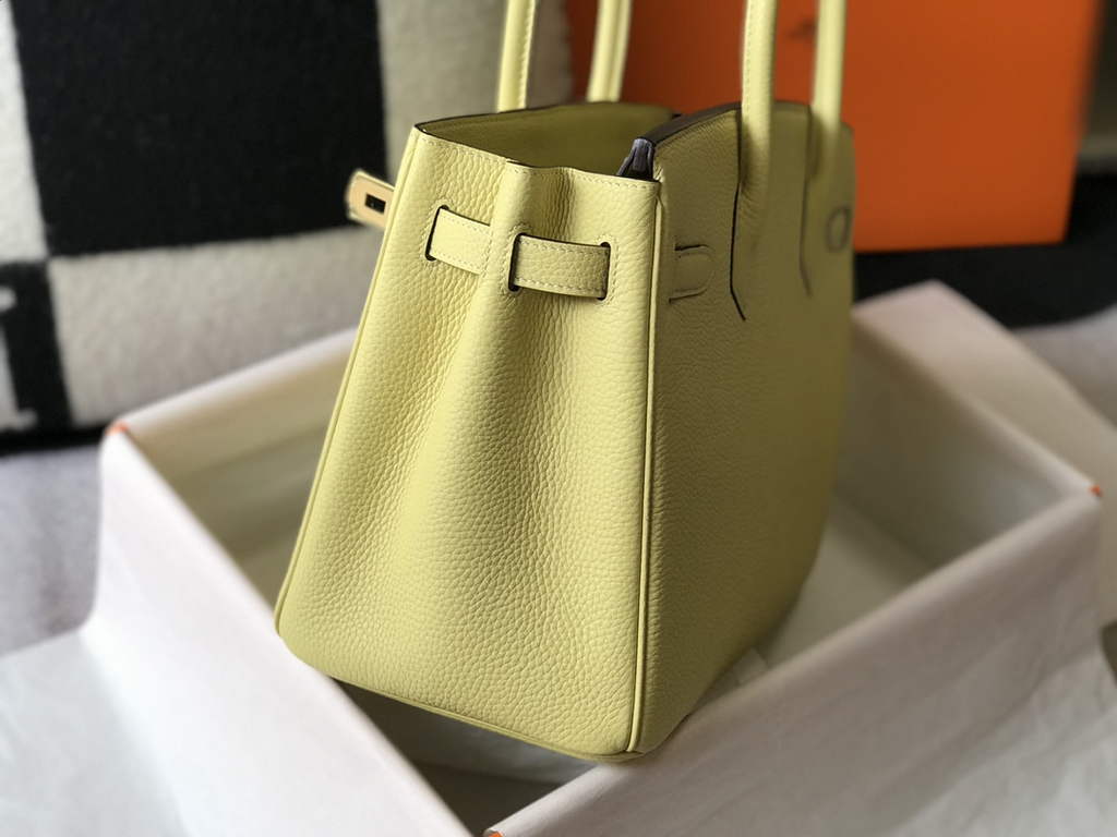 Hermès Birkin 30cm lemon yellow Togo Gold Hardware