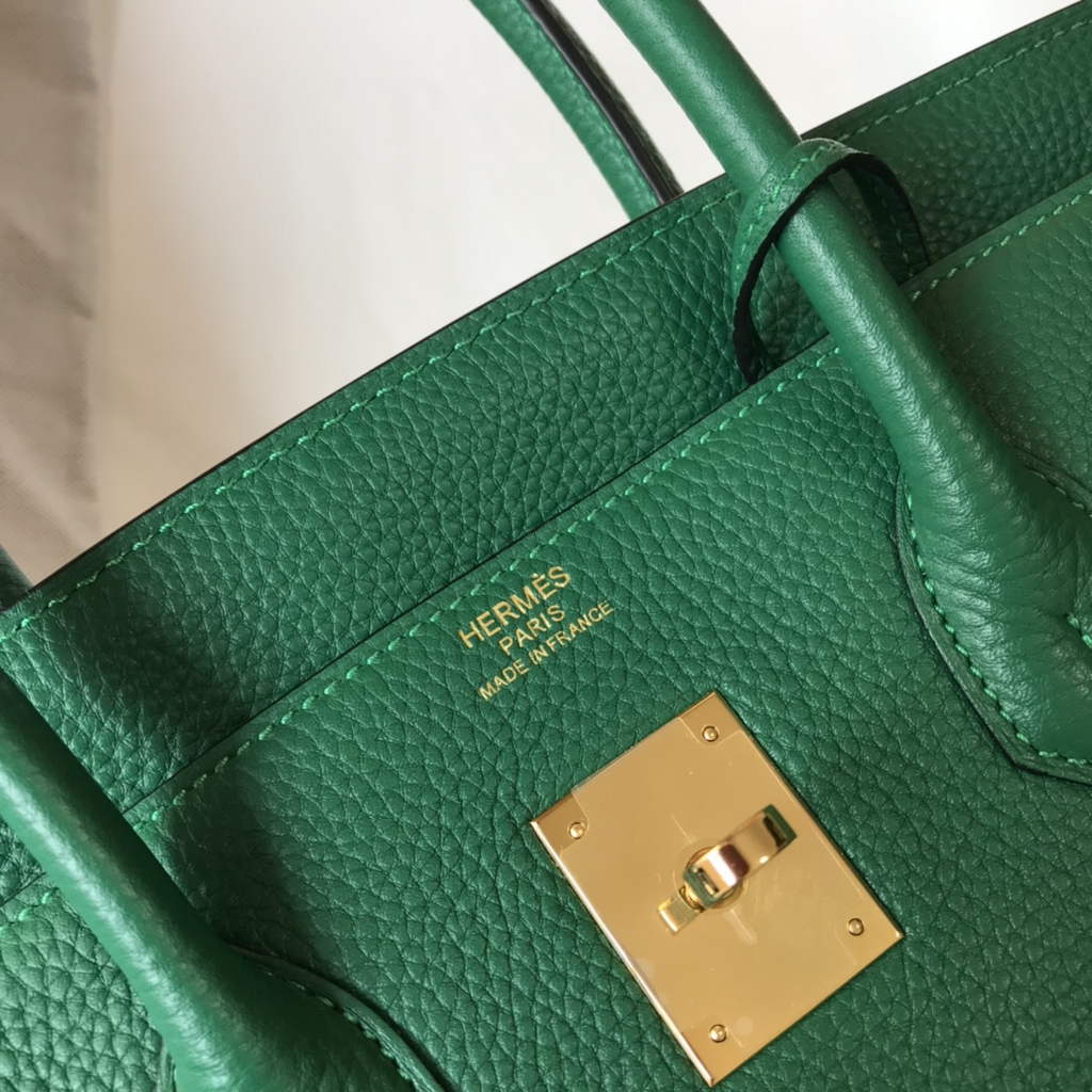 Hermès Birkin 30cm Green Togo Gold Hardware