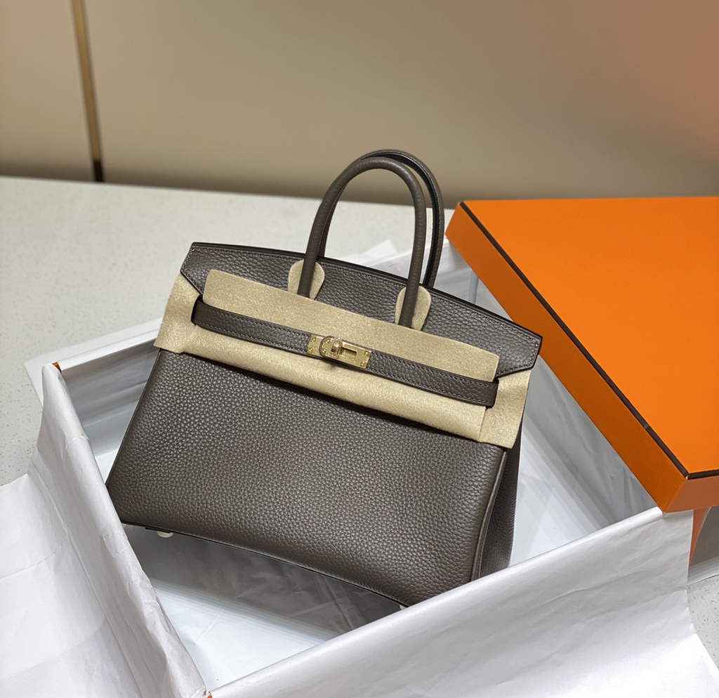Hermès Birkin 30cm dark gray Togo Gold Hardware