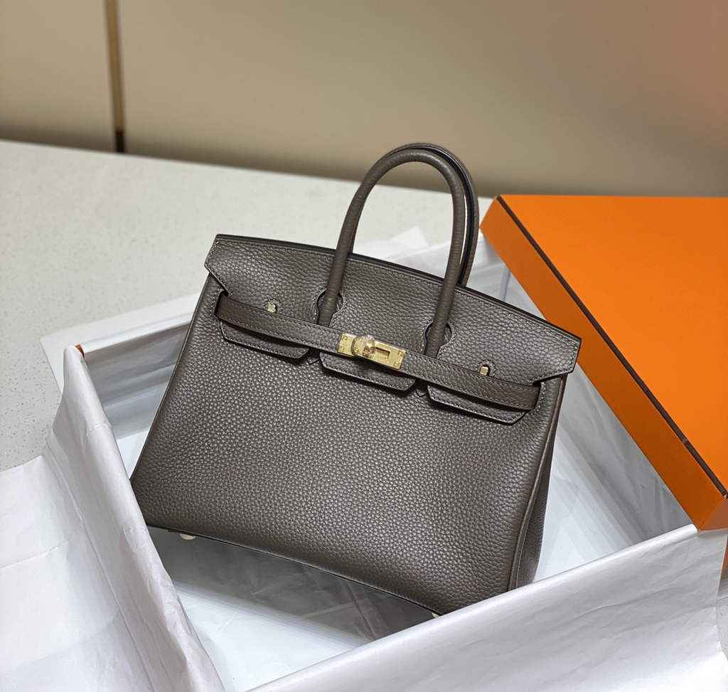 Hermès Birkin 30cm dark gray Togo Gold Hardware