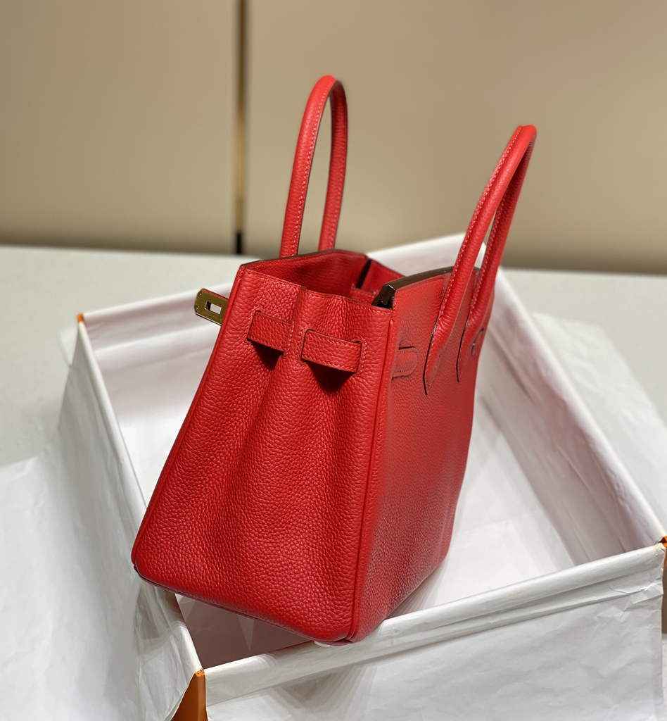Hermès Birkin 30cm red Togo Gold Hardware