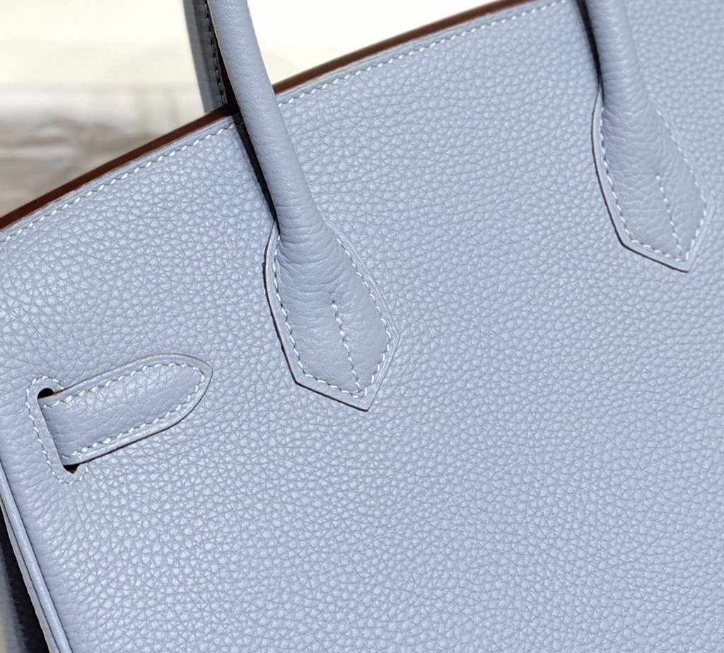 Hermès Birkin 30cm light blue Togo Gold Hardware