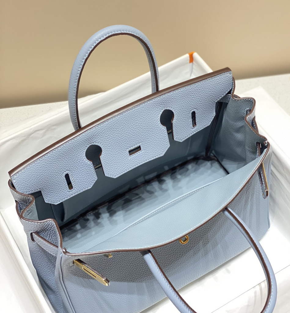 Hermès Birkin 30cm light blue Togo Gold Hardware