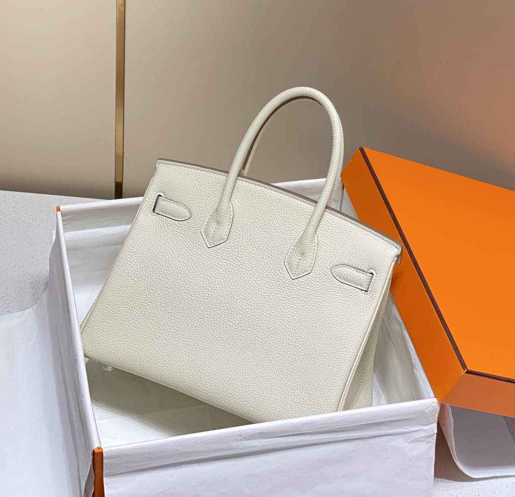 Hermès Birkin 30cm white Togo silver Hardware