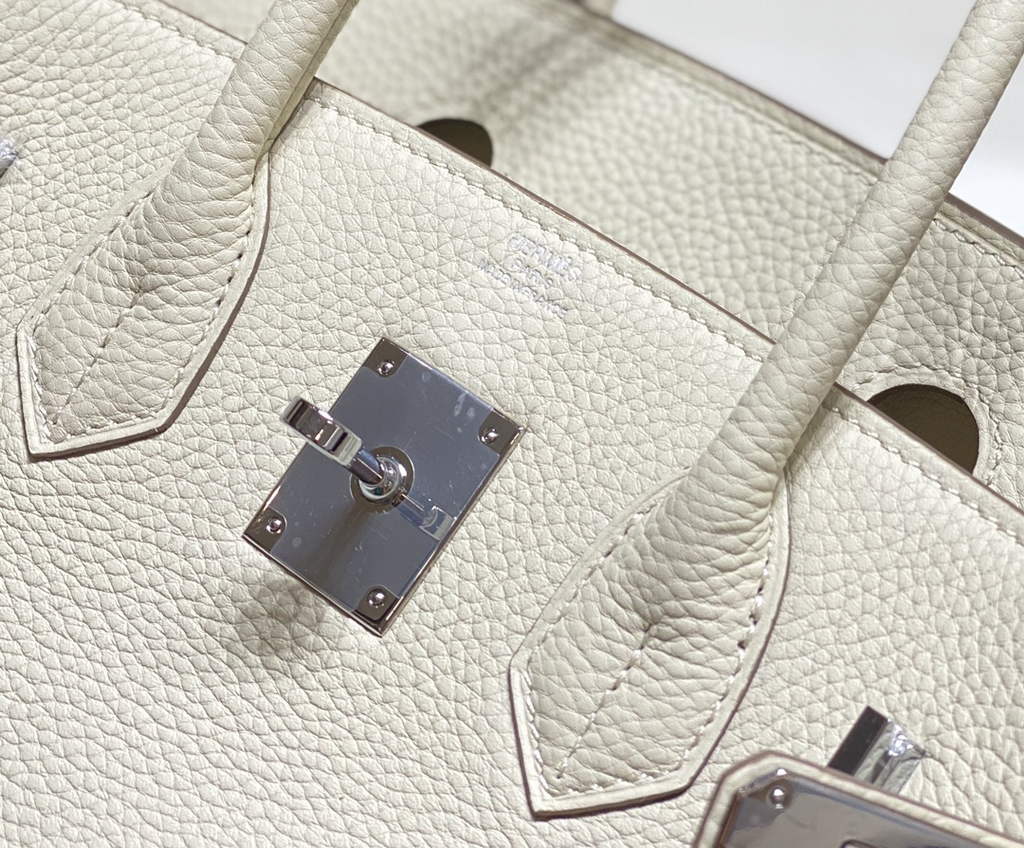 Hermès Birkin 30cm white Togo silver Hardware