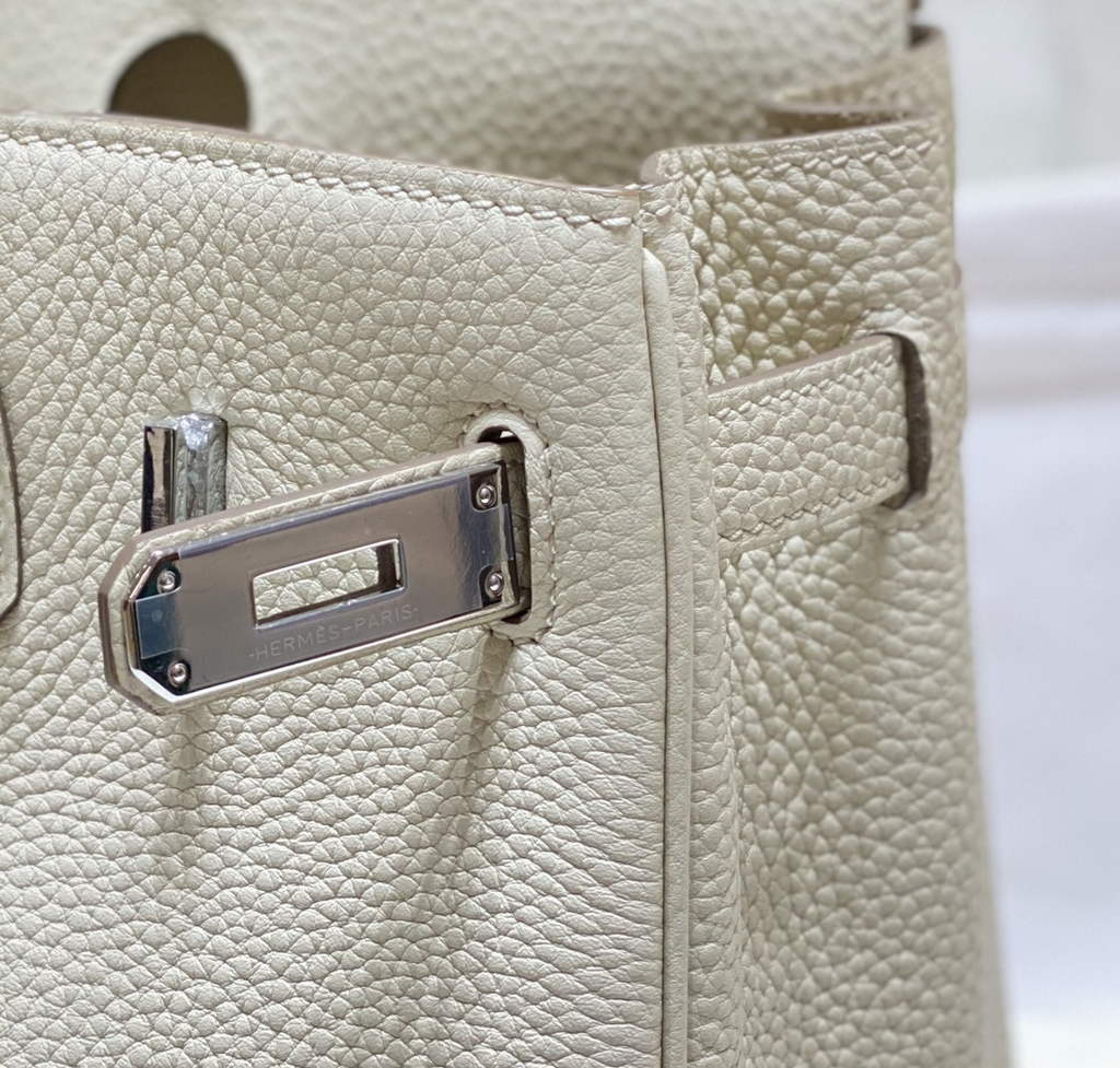 Hermès Birkin 30cm white Togo silver Hardware