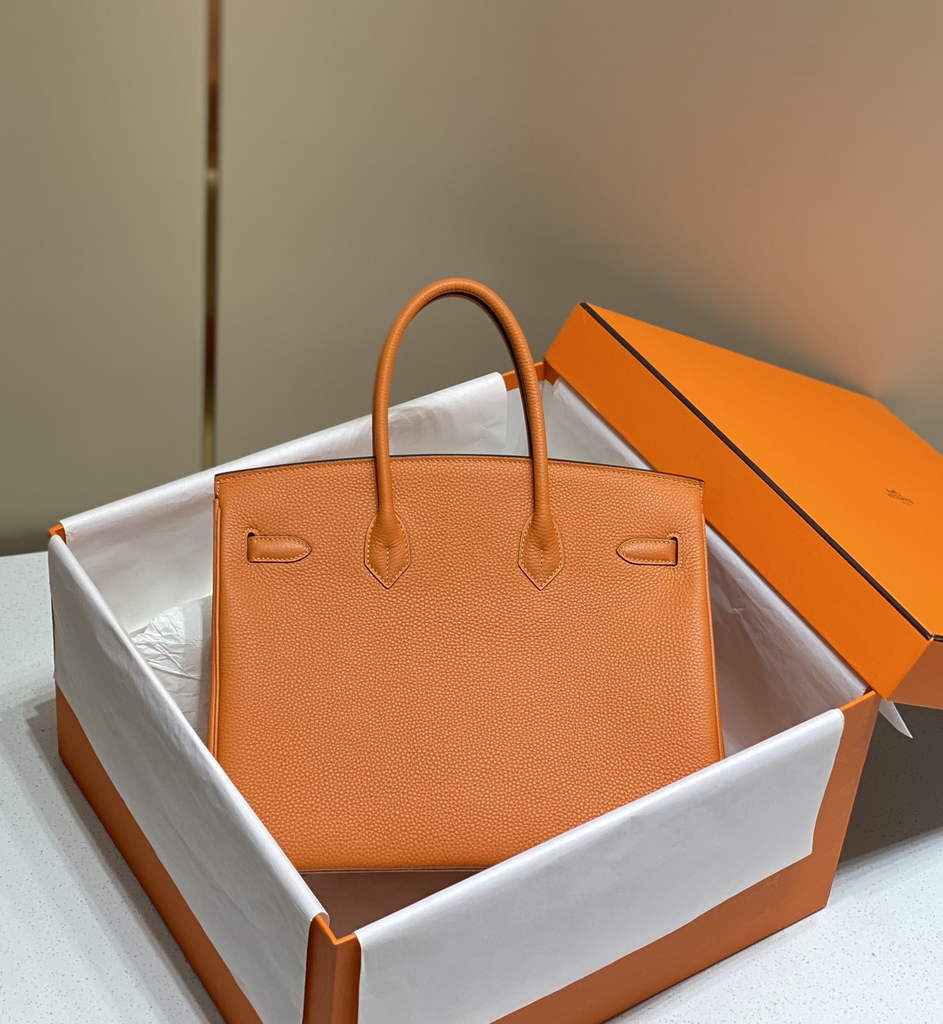Hermès Birkin 30cm orange Togo Gold Hardware