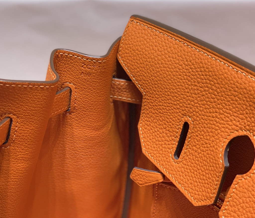 Hermès Birkin 30cm orange Togo Gold Hardware
