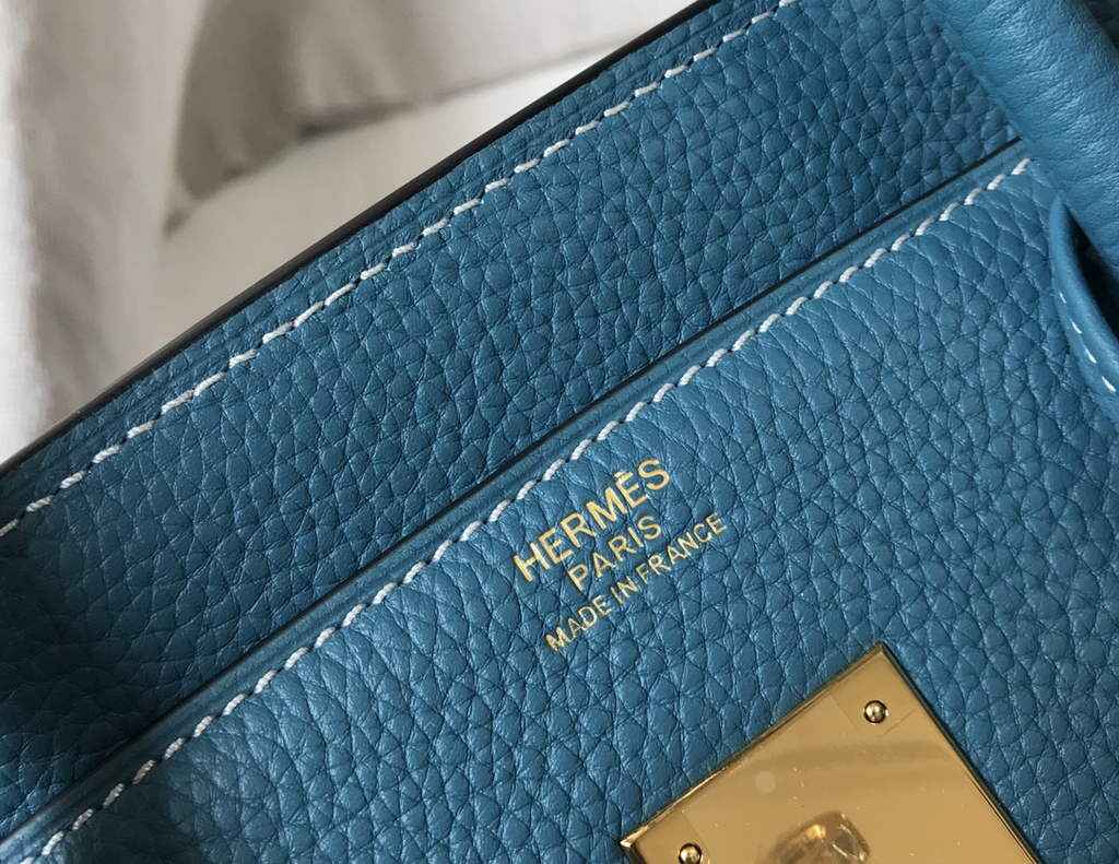 Hermès Birkin 30cm Blue Togo Gold Hardware