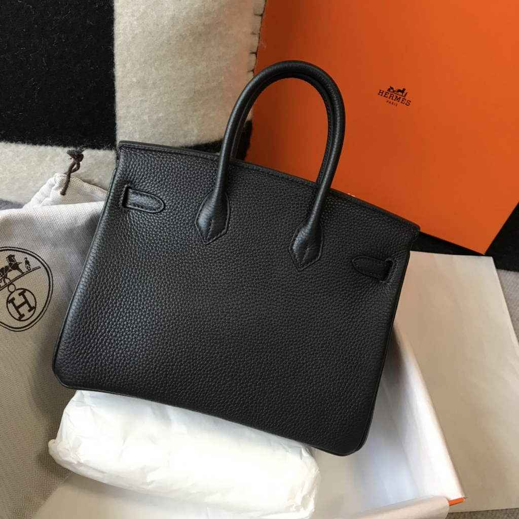 Hermès Birkin 30cm Black Togo Silver Hardware