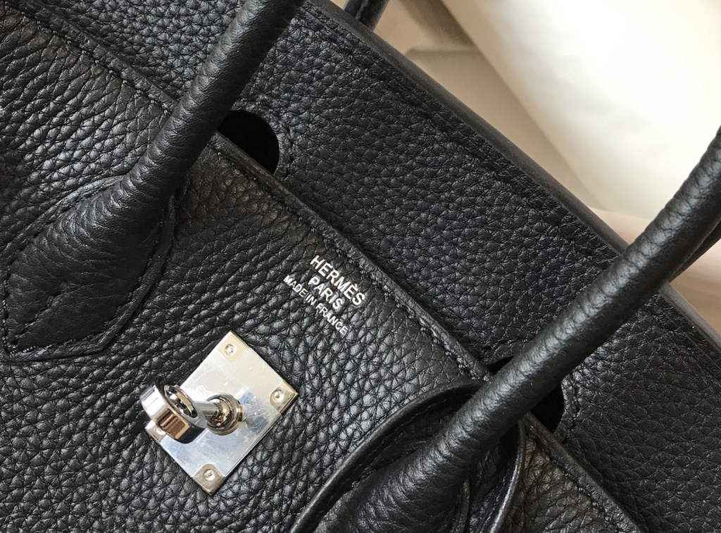 Hermès Birkin 30cm Black Togo Silver Hardware