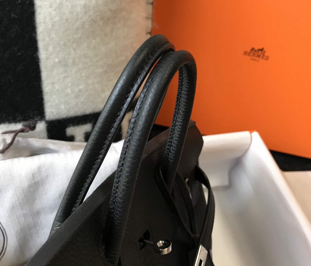 Hermès Birkin 30cm Black Togo Silver Hardware